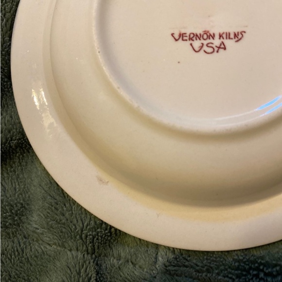 Vintage Vernon Kilns USA Spokane Washington Ashtray - Picture 4 of 7